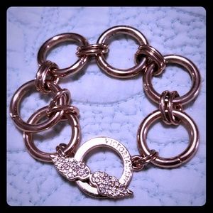 Vintage Rose Gold RARE Victoria's Secret Angel Collectin Angel Wing bracelet